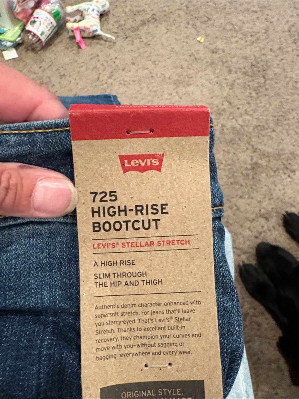 Levi's Medium Blue High-Rise Bootcut Jeans - Picture 3 of 8
